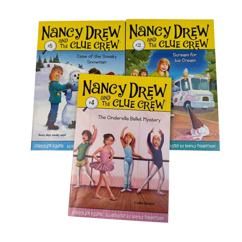 Nancy Drew and‎ The Clue Crew Books 5 2 4 Case of Sneaky Snowman WPA18Q